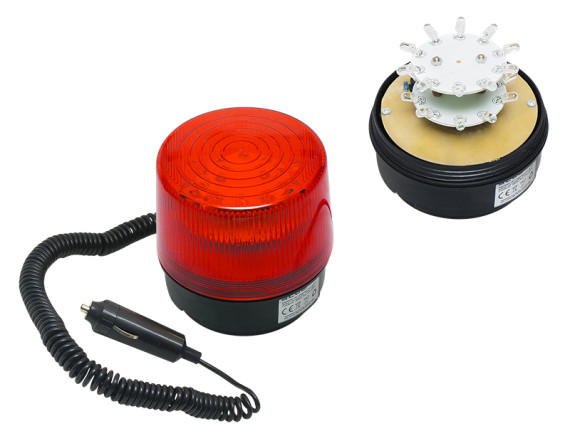 LED optični signalizator BLOW 12V RDEČ magnet