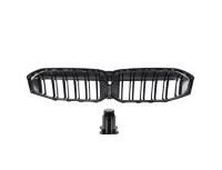 BMW 3 G20 G21 FL 22-24 atrapa między reflektory (nerki) BLACK GLOSSY DOUBLE BAR + ZAŚLEPKA