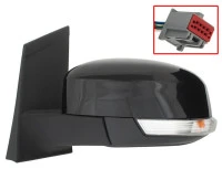 Ford Focus II FL 08-11 lusterko zewnętrzne elektryczne CZARNE lewe