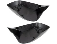 BMW 5 E60 E61 03-08 nakładka lusterka BLACK GLOSSY lewa + prawa 2 szt. KPL