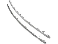 Peugeot 508 I 10-15 listwa GÓRNA + DOLNA atrapy między reflektory (grilla) CHROM 2 szt. KPL