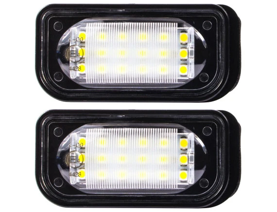 Mercedes W203 W209 4-vratna limuzina LED luči za registrsko tablico, 2 kosa