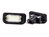 Mercedes W203 W209 4-vratna limuzina LED luči za registrsko tablico, 2 kosa