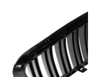 BMW 6 E63 / E64 04-10 atrapy między reflektory (nerki) lewa + prawa kpl. BLACK GLOSSY DOUBLE BAR