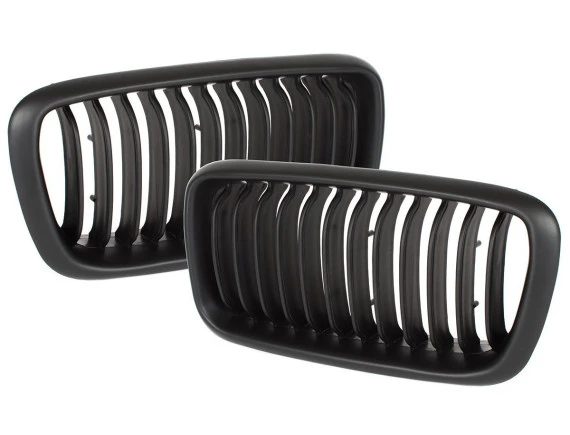 BMW 7 E38 FL 98-01 maske med žarometi (ledvičke) levi + desni komplet ČRNE MAT
