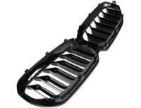 BMW 5 G30 G31 LCI 2020- atrapa między reflektory (nerki) BLACK GLOSSY DOUBLE BAR