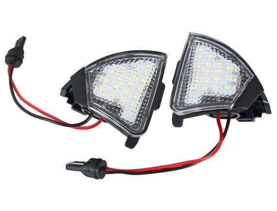 VW Eos Golf V VI Plus Jetta III Passat B5 B6 Sharan Skoda Superb lampki podświetlenia lusterek LED 2 szt. kpl.