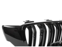 BMW 4 F32 / F33 / F36 13-18 atrapy między reflektory (nerki) lewa + prawa kpl. BLACK GLOSSY DOUBLE BAR