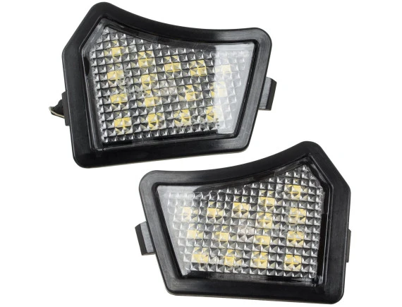 Volvo C30 C70 II S40 II S60 I II S80 I II V40 II V50 V60 V70 II III XC70 I II XC90 lampki podświetlenia lusterek LED 2 szt. kpl.