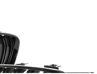 BMW 4 F32 / F33 / F36 13-18 atrapy między reflektory (nerki) lewa + prawa kpl. BLACK GLOSSY DOUBLE BAR