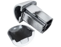 Renault Megane II 02-08 zaślepka klamki zewnętrznej SREBRNA BEZ OTWORU lewa + prawa 2 szt. KPL