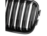 BMW 3 E36 91-96 atrapy między reflektory (nerki) lewa + prawa kpl. BLACK GLOSSY DOUBLE BAR