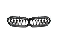 BMW 5 G30 G31 LCI 2020- atrapa między reflektory (nerki) BLACK GLOSSY DOUBLE BAR