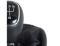 Skoda Octavia II 07-14 gałka zmiany biegów CZARNA ABS + mieszek z ramką 5 BIEGÓW