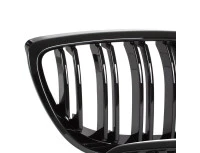 BMW 3 E92 E93 06-10 atrapy między reflektory (nerki) lewa + prawa kpl. BLACK GLOSSY DOUBLE BAR