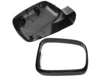VW T5 03-15 obudowa + ramka lusterka zewnętrznego CZARNA lewa 2 szt. KPL