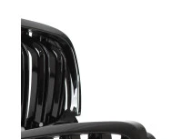 BMW 3 E90 / E91 09-13 SEDAN / KOMBI atrapy między reflektory (nerki) lewa + prawa kpl. BLACK GLOSSY DOUBLE BAR
