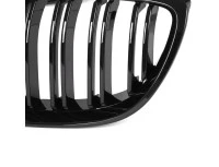 BMW 3 E92 E93 06-10 atrapy między reflektory (nerki) lewa + prawa kpl. BLACK GLOSSY DOUBLE BAR