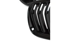 BMW 3 E92 E93 10-13 atrapy między reflektory (nerki) lewa + prawa kpl. BLACK GLOSSY DOUBLE BAR