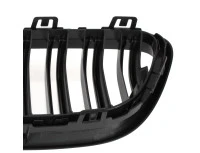BMW 2 F23 2014- atrapy między reflektory (nerki) lewa + prawa kpl. BLACK GLOSSY DOUBLE BAR