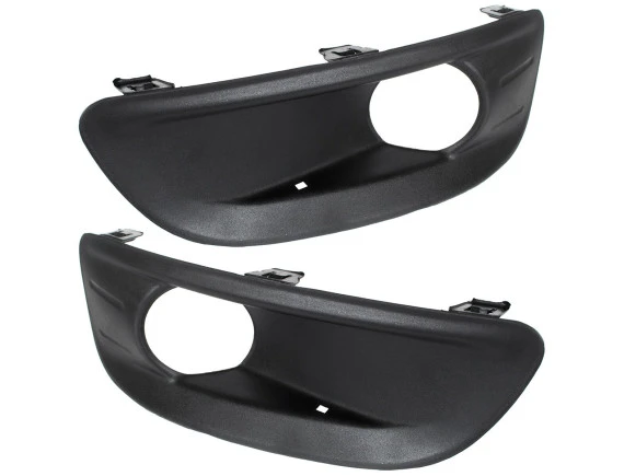 Citroen C4 2010- Z HALOGENAMI atrapka kratka w zderzak przedni lewa + prawa 2 szt. KPL