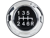 Jeep Wrangler 07-13 gałka zmiany biegów CZARNA + CHROM 6 BIEGÓW