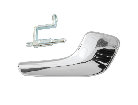 Opel Corsa D 06-14 klamka wewnętrzna CHROM prawa + bolec klamki wewnętrznej 2 szt. KPL