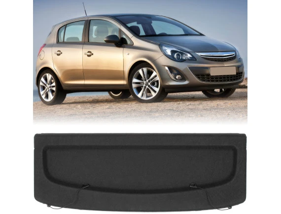 Opel Corsa D 06-14 E 14-19 5-OS Półka bagażnika CZARNA