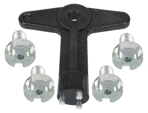 Opel Agila A Astra F G Classic Calibra Corsa B C Kadett E Omega A B Senator B Tigra A Vectra A B Zafira A klucz + 4 śruby dekielków kołpaków KPL WERSJA KRÓTKA 18 MM