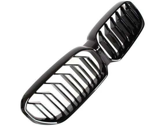 BMW 5 G30 G31 LCI 2020- atrapa między reflektory (nerki) BLACK GLOSSY DOUBLE BAR