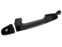 Hyundai i20 08-15 klamka zewnętrzna tylna CZARNA BEZ OTWORU lewa = prawa
