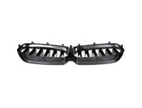 BMW 5 G30 G31 LCI 2020- atrapa między reflektory (nerki) BLACK GLOSSY DOUBLE BAR