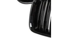 BMW 3 E36 91-96 atrapy między reflektory (nerki) lewa + prawa kpl. BLACK GLOSSY DOUBLE BAR