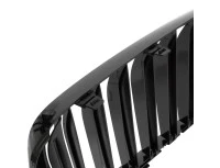 BMW 7 G11 G12 2015- atrapy między reflektory (nerki) lewa + prawa kpl. BLACK GLOSSY DOUBLE BAR