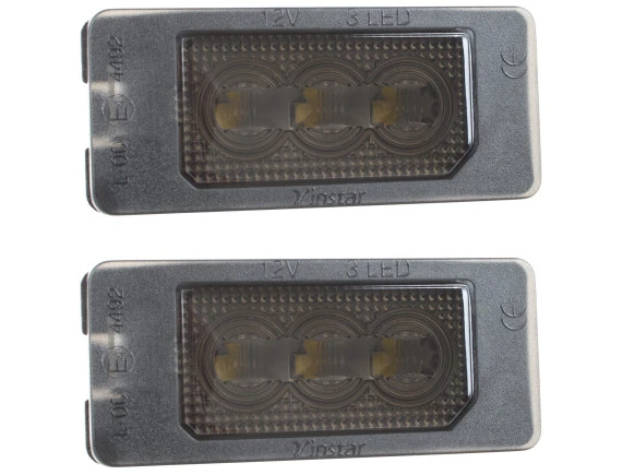 BMW E39 E60 E61 E70 E71 E72 E82 E84 E85 E86 E88 E90 E91 E92 E93 F10 F11 F15 F25 F30 F31 F32 F33 F34 lampki podświetlenia tablicy rejestracyjnej LED DYMIONY KLOSZ 2 szt.. KPL