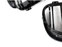 BMW 1 F20 / F21 11-14 3/5D HATCHBACK atrapy między reflektory (nerki) lewa + prawa kpl. BLACK GLOSSY DOUBLE BAR