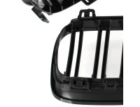 BMW 3 E92 E93 10-13 atrapy między reflektory (nerki) lewa + prawa kpl. BLACK GLOSSY DOUBLE BAR