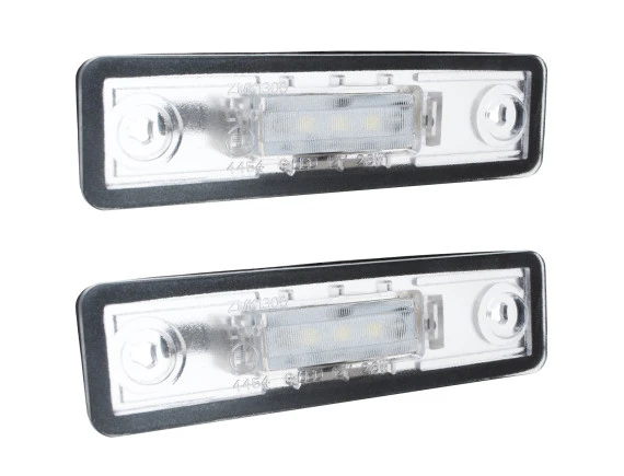 Opel Astra F G Combo Corsa B C Omega A B Signum Tigra Vectra B Zafira A lampki podświetlenia tablicy rejestracyjnej LED 2 szt. kpl.