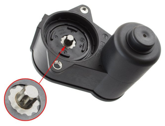 VW Passat B6 / karavan 2005 - motor ročne zavore 6 zarez