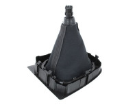 VW CADDY 04-09 Gumb ČRNAL + SREBRNI RING + ČRNI pokrov 6 + R + Ročica ročice s KROM OKVIROM