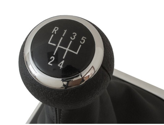 VW Passat CC 08-12 Prestavna ročica ČRNA + Ročica z ročico ČRNA z okvirjem CHROM 5 Gear