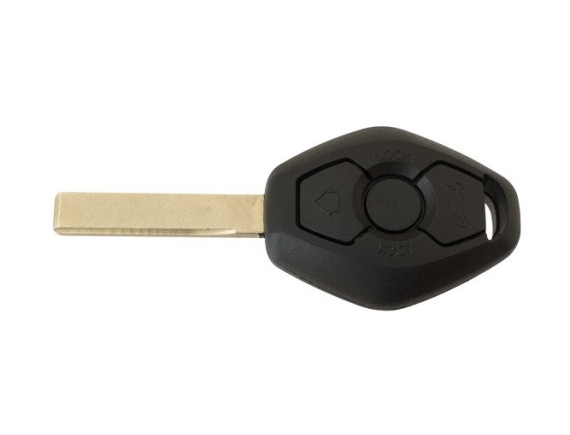 BMW 3 E36 E46 5 E39 7 E38 X3 E83 X5 E53 Ohišje daljinskega upravljalnika 3 gumbi - (ravna tipka)