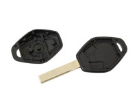 BMW 3 E36 E46 5 E39 7 E38 X3 E83 X5 E53 Ohišje daljinskega upravljalnika 3 gumbi - (ravna tipka)