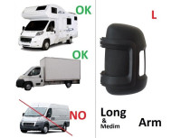 Fiat Ducato 2006- Ohišje zunanjega ogledala MEDIUM ARM Levo