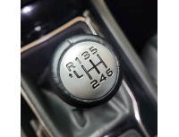 Peugeot 508 / 508 SW 10-18 ročica menjalnika ČRNO PU USNJE + SREBRNA 6 PRESTAV