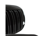 BMW 6 E63 / E64 04-10 lutka žarometov (ledvička) levi + desni komplet. ČRNA SIJAJNA DVOJNA PREČICA