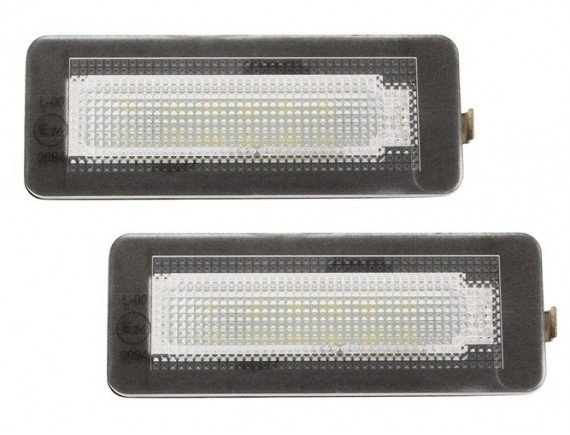 Smart Fortwo W450 W451 W453 Luč registrske tablice / svetilka LED 2 nastavljena