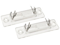 VW Passat B5 B6 Golf V T5 Caddy III Touran Skoda Superb registrska tablica lučka / svetilka 2pcs set + žarnice