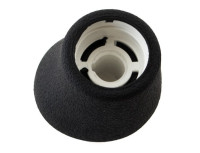 RENAULT KANGOO MK2 II 01-08 Gumijasta tipka ČRNA + MAT KROM CAP 5 + R 8200208090