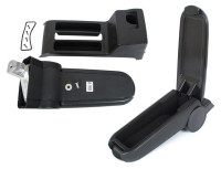 VW Polo IV 9N 01-09 set za roke Črni EKOLEATHER + komplet za pritrditev